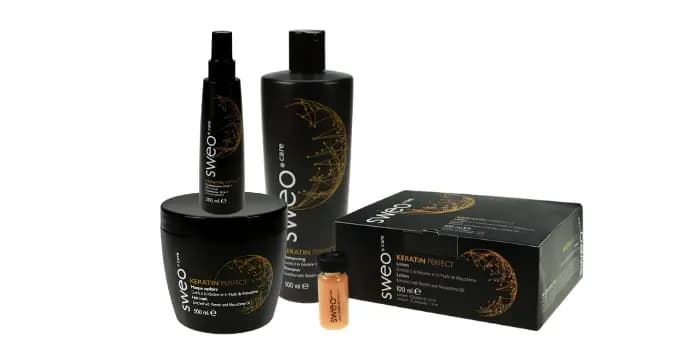 Gamme Keratin perfect - Sweo - Produits capillaires spécialisés